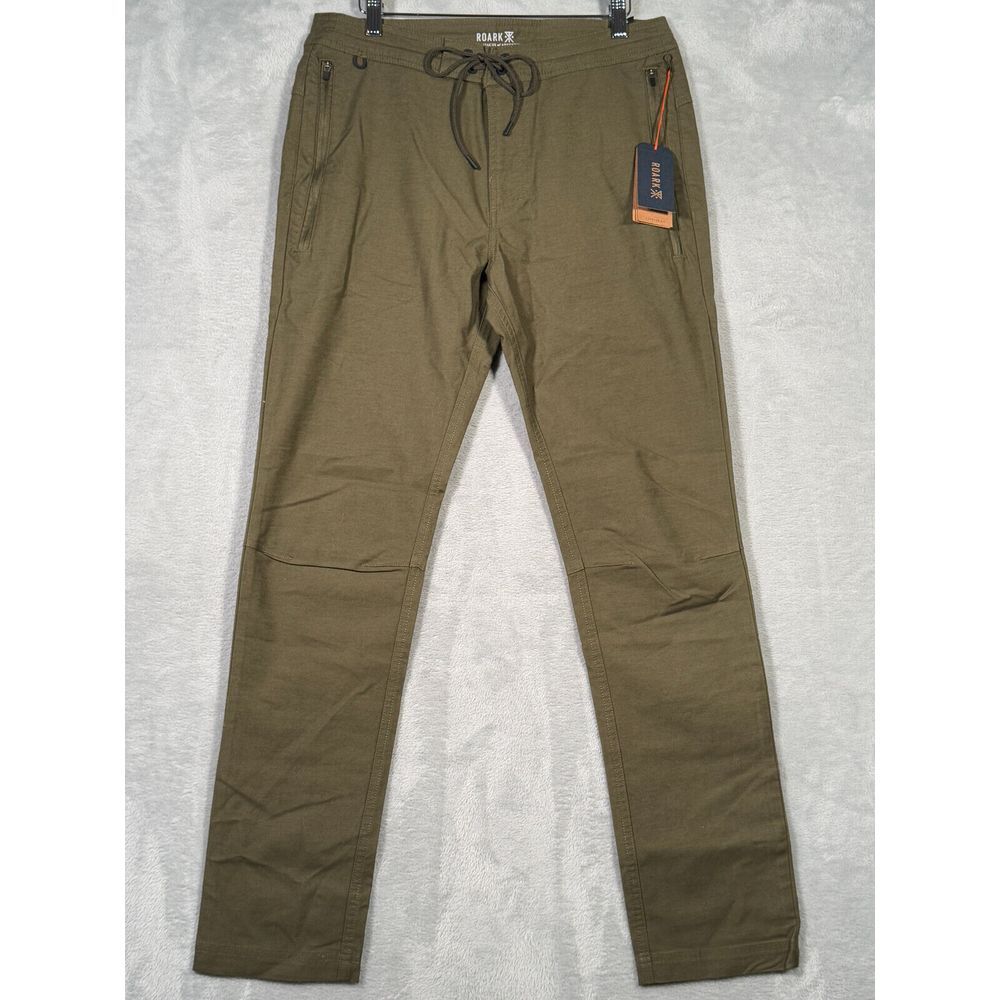 Roark Pants Mens 31x30 Green Layover 2.0 Travel Drawstring Vented  Gorpcore
